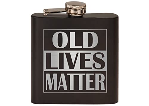 Rogue River Tactical Matte Black Funny Retirement Flask #TOP26