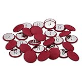 Taille - Vous recevrez 30pcs bouton tissu caramel d'un diamètre de 25mm(1