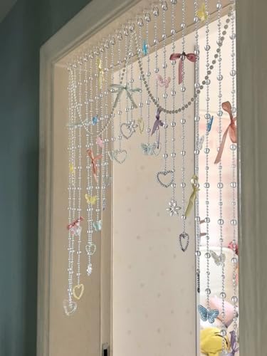 Alpengulen DIY Kit for Beaded Curtain Hanging Room Divider Window Decor Door String Curtain Hanging Doorway for Home, Coffee House, Bedroom, Restaurant, Make 20 Strings
