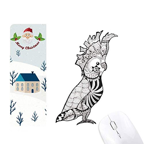 Tapis de souris oiseau perroquet au style croquis animal pour votre bureau