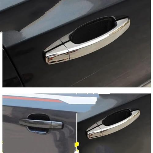 Cubiertas de manija de puerta cromadas de 8 piezas para Opel Corsa D y E 2006-2014 en color plata 5