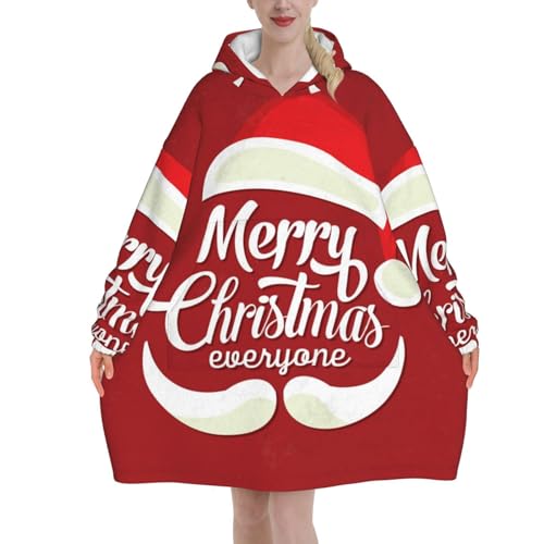Couverture à capuche portable de Noël : sweat surdimensionné doux et chaud