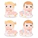 Dziewczynka Figurka Cake Topper Angel Rzeźba Cake Decor Boże Narodzenie Desktop Ozdoby Domowe Centerpieces Dziecko Prysznic Dostaw 4 SZTUK
