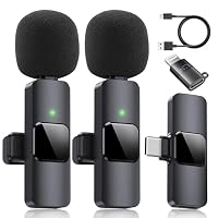 Wireless Lavalier Microphone for iPhone, iPad. It Comes with an Adapter and is Also Suitable for Android Phones