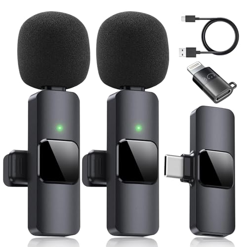 Dual Wireless Lavalier Microphone for iPhone, iPad - Perfect for Video Conferencing, Recording, and Live Streaming Dual Wireless Lavalier Microphone for iPhone, iPad - Perfect for Video Conferencing, Recording, and Live Streaming