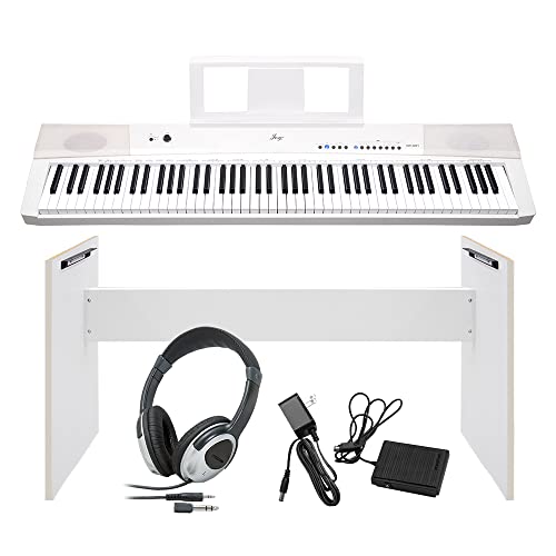 Amazon | JOY DP-881 ホワイト 電子ピアノ 88鍵盤 ヘッドホン・専用