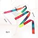 Hpmjz 6 Pcs Dance Ribbons Rainbow Gymnastics Ribbon Dance Twirling Sticks Batons Streamers Gymnastics Ribbon Dancing Ribbons for Artistic Dancing Talent Shows Dances Party Props