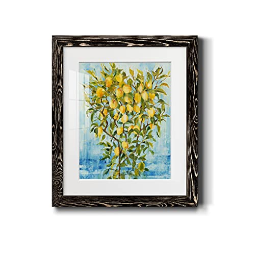 Renditions Gallery Wall Décor, Dining Wall Art, Neutral, Multicolor, Bohemian, Country, Black Framed Print with MatBoard and Acrylic Glass, Lemonade 17X20