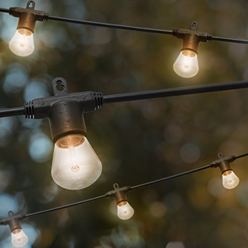 Lights By Night Led Bistro String Lights 12 Ft | 6 Shatter Resistant Lifetime Bulbs, 2200K Warm White, Weather Resistant, Indoor/Outdoor, Commercial Grade, Perfect For Backyard, Porch, Patio, 38353 #TOP1