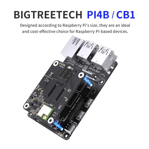 Bigtreetech Cb1 V2.2 + Pi4B Adapter Panel Board Kit, Support With Skr Mini E3 V3.0 Octopus V1.1 Octopus Pro Skr 3 Control Board To Run Klipper Vs Raspberry-Pi 4/3B For Voron 3D Printer #TOP3
