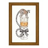 Ring Tailed Lemur Cocktail Canvas