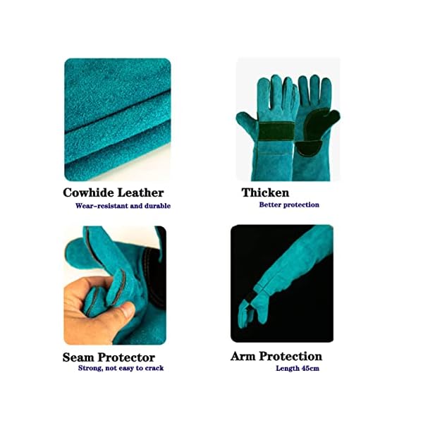 Animal-Handling-Glove-Anti-Scratch-Protective-Gloves-for-Training-Dogs-Cat-Bird-Snake-Parrot-Lizard-Wild-Animals-Reptiles-Bite-Resistant-Gloves-Blue Anti Scratch Protective Gloves for Training Dogs