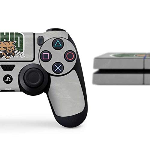 Skinit Decal Gaming Skin Compatible with PS4 Console and Controller Bundle - Officially Licensed College Ohio University Bobcats Design