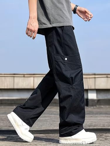 Image of Lymio Cargo for Men || Cotton Cargo Pant || Drawstring Waist Pant (Also Available in Plus Sizes) (145-148)