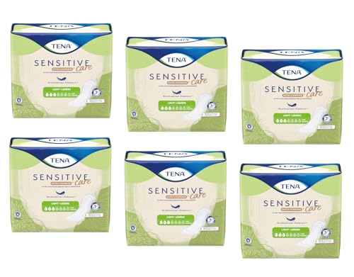 TENA Intimates Extra Coverage Ultra Thin Light Bladder Leakage Pad for Women, Light Absorbency, Long Length, 6 Pack - 144 total