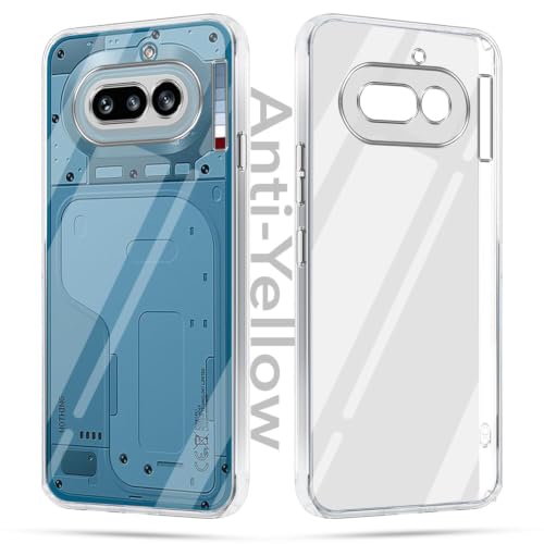 Image of Jkobi Lifetime Anti-Yellow Clear Back Cover Case for Nothing Phone 4A 5G (Sleek Hard Crystal | Shockproof and Camera Protection)