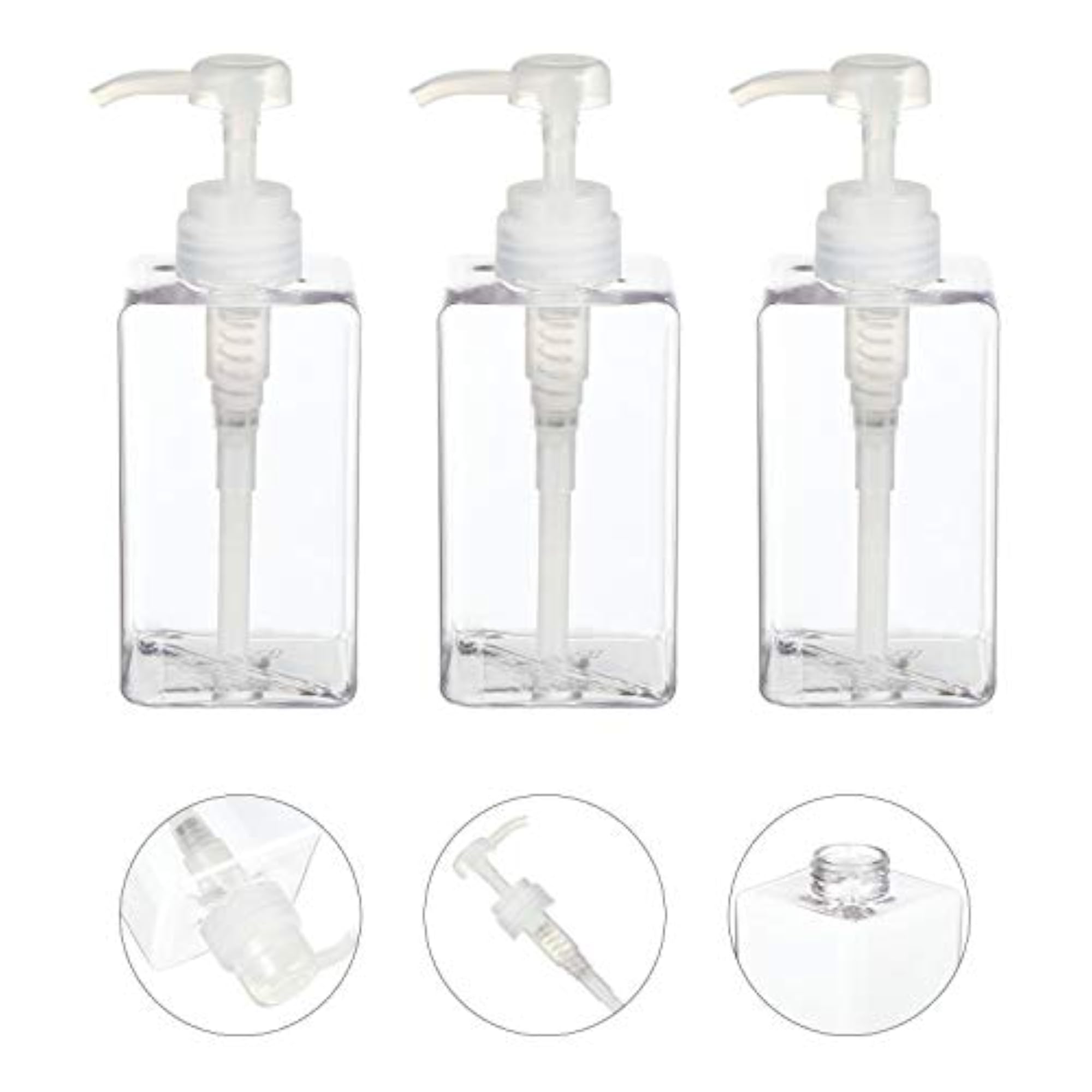 3Pcs Refillable Dispenser Empty Bottles for Travel