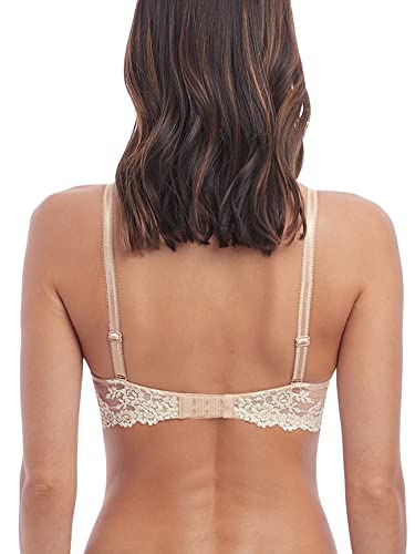 Wacoal Women's Embrace Lace Plunge Contour Bra, Natural Nude/Ivory, Tan, Floral, 32Ddd #TOP2