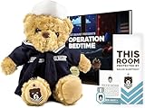 ZZZ Bears Sailor Sleeptight Navy Teddy Bear with Storybook & Sleep System, Comforting Gift for Navy Kids, Helps with Bedtime Routine, Deployment Separation & Emotional Support