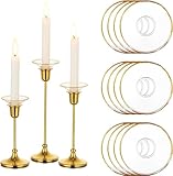 Attrape-gouttes polyvalent : les anneaux de bougie peuvent être utilisés pour les services aux bougies de Noël, les services religieux, les veillées aux bougies, les services commémoratifs, Halloween, Noël, les cérémonies de Saint-Valentin, les mariages et les fêtes à thème, créant un air plus festif. Ces attrape-gouttes de bougies sont imperceptibles sur mes bougeoirs, mais gardent la cire hors des supports et de la table.