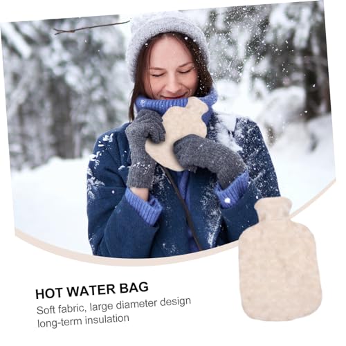 CLISPEED 1 Unidade Aquecedor De Mão De Pelúcia Aquecedor De Mãos Pequena Garrafa De Água Quente Saco