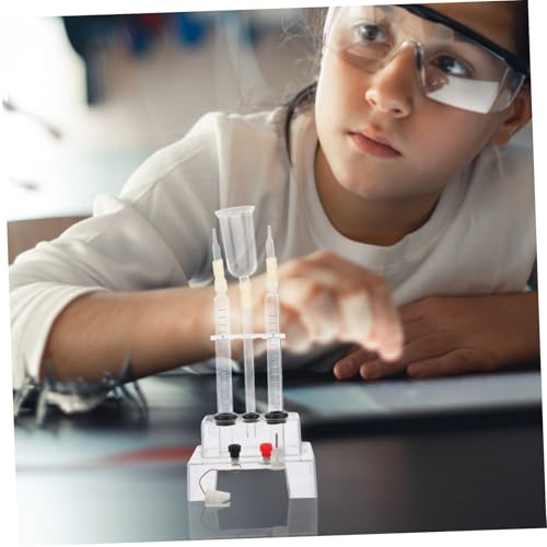 Yardwe Water Electrolysis Equipment for School Laboratory Compact and Oxygen Demonstrator Essential Teaching Supplies for Chemistry Experiments Portable Water Electrolysis Device