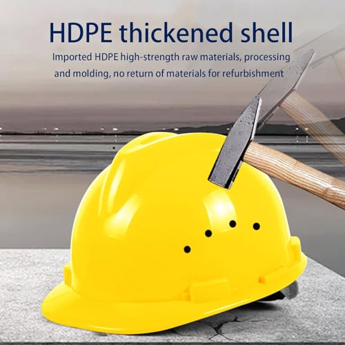 Casco duro de seguridad ventilado con protección que absorbe golpes 4