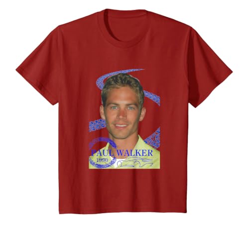 Paul Walker_002 T-Shirt, Youth, Cranberry Red, 3T