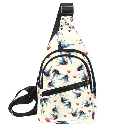 Mochila cruzada a cuadros para mujer, bolsa de pecho impermeable para turismo y montaña