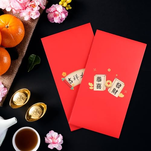 Envelopes vermelhos para o Ano Novo Chinês da Cobra Hong Bao 2025 Envelopes de Dinheiro da Sorte Pop
