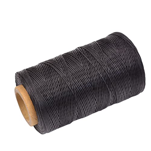 Waxed Thread 284 Yards 150D 0.8Mm Leather Sewing Waxed Thread For Shoe Repairing Bookbinding Leather Craft Diy (Black 9#) #TOP4