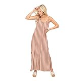 Mud Pie Women Rust Lane Maxi Dress (Medium), Red