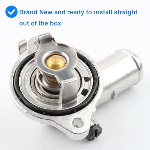 Upgrade Aluminium Thermostat Housing Compatible with Maserati 3.0L - 2014-2022 Ghibli, 2017-2022 Levante, 2014-2022 Quattroporte, Replace 323056, 330424-2014 2015 2016 2017 2018 2019 2020 2021 2022 by Allmotorparts - Image 6