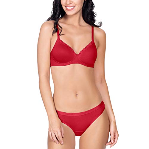 Image of Amante Cotton Padded Wirefree Full Coverage T-Shirt Bra