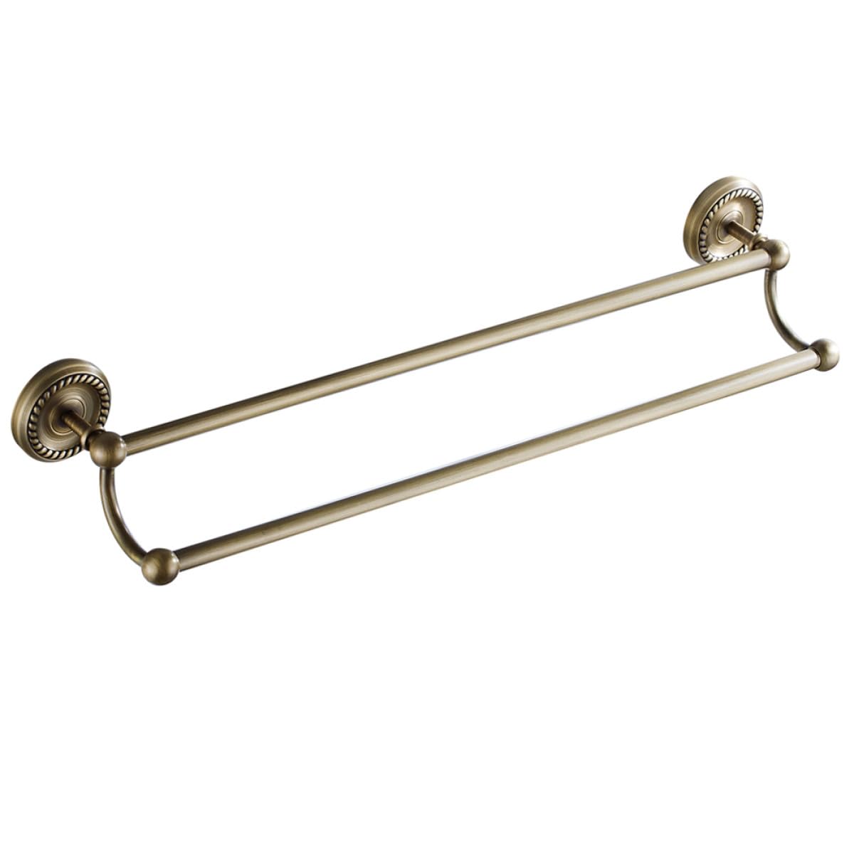 Porte-serviettes laiton OSALADI de 55 cm au design rétro européen pour salle de bain élégante