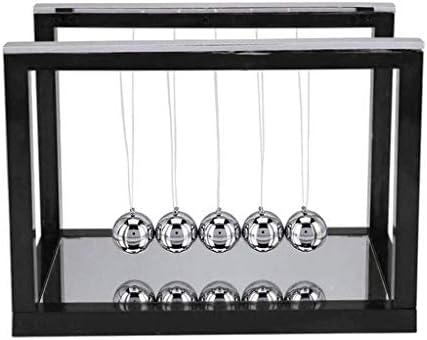 TWDYC Cradle-Steel Balance Ball Stress Relief Toy Desktop Ornament Decor Gift Multicolor (Color : Black)