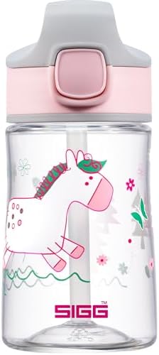 Sigg - Tritan Trinkflasche Kinder - Miracle - Mit Trinkhalm - Auslaufsicher - Federleicht - BPA-frei - aus kratzresistentem Tritan - Schule & Sport - 0,35L / 0,45L