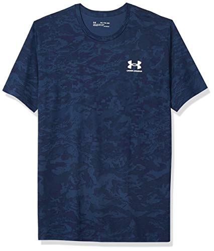 Image of Under Armour Men's ABC Camo Short-Sleeve T-Shirt | Super soft cotton /polyester mix. With camo pattern, crew neck and logo on the left chest.