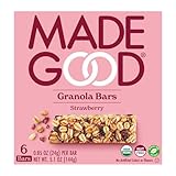 MadeGood Organic Strawberry Granola Bar 6 Count, 0.85 OZ