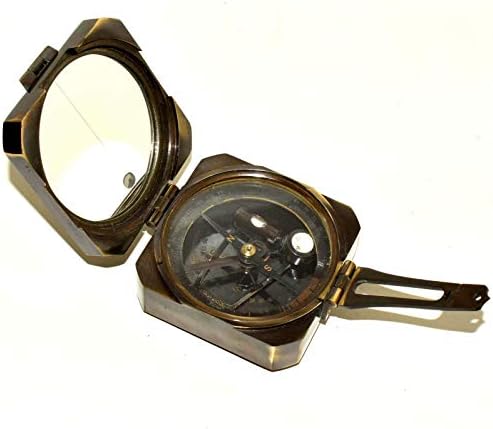 Medieval Replicas SOLID Brass Brunton 3 inch Compass Collectibles Compass Gift Item POCKET COMPASS