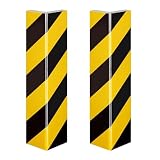 Wiltec Garagen Wandschutz 400 x 75 x 20 mm 2 Stück, Selbstklebender Türkantenschutz für Ihr Auto aus robustem Eva-Material, Einparkhilfe Garage