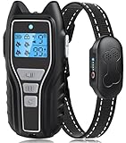 Dog Training Collar with Remote, Waterproof IPX7 E Collar for Dogs, Beep and Vibration Modes, Safe and Humane Training, 2000FT Range, Rechargeable, Fits Small Medium Large Dogs 15–120 lbs (Grey)