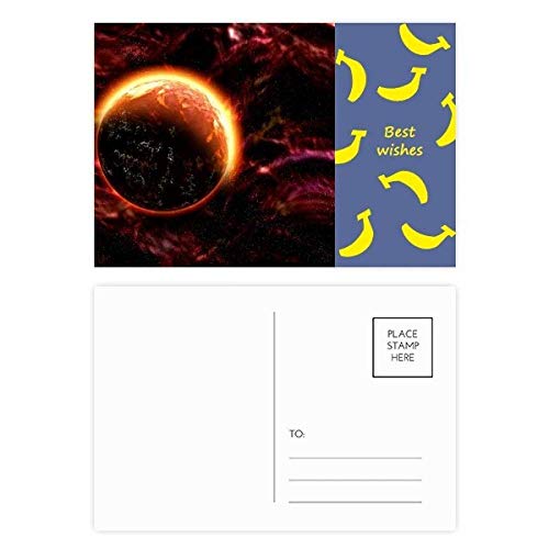 Cartes de remerciement univers rouge pour décorer vos bureaux et correspondances DIYthinker 20pcs