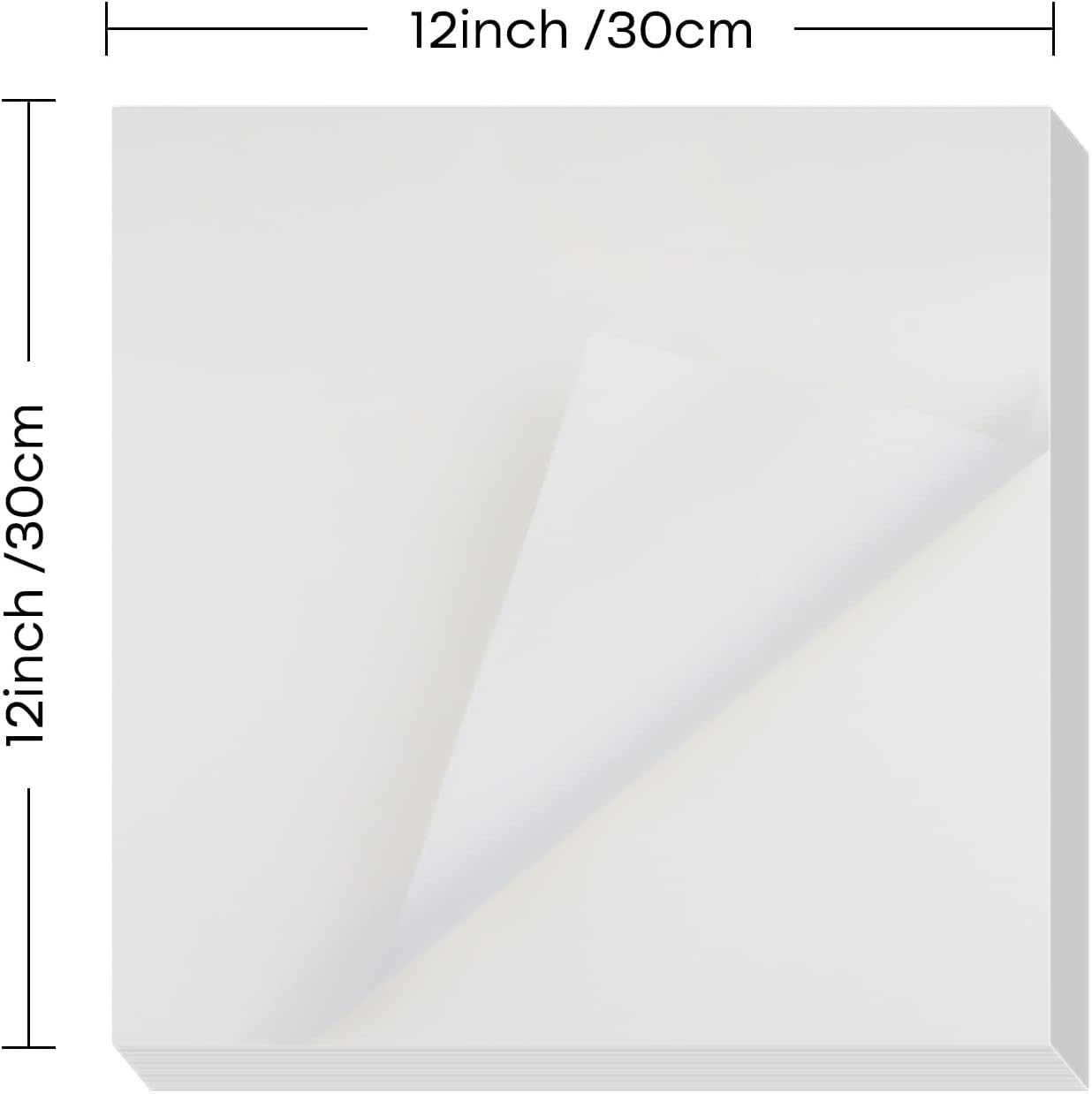 NEBURORA 60Pcs White Butcher Paper Sheets No Wax Disposable Paper 12x12 in