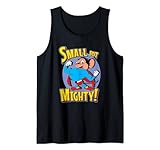 Superhero Mouse Cartoon in Cape Small But Mighty Super Hero Tank Top