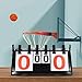 Toddmomy Portable Flipping Scoreboard for Basketball Soccer Tabletop Score Keeper Design Easy to Read for Sports