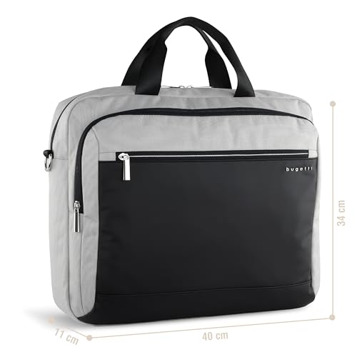 bugatti Sera Sacoche Ordinateur 15.6 Pouces RFID Noir Porte-Document