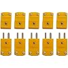 10pcs K-Type Male Female Wire Connectors Plug Thermocouple Temperature Sensors Miniature Socket Cable Connector