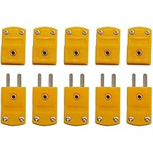10pcs K-Type Male Female Wire Connectors Plug Thermocouple Temperature Sensors Miniature Socket Cable Connector