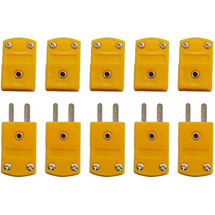 10pcs K-Type Male Female Wire Connectors Plug Thermocouple Temperature Sensors Miniature Socket Cable Connector